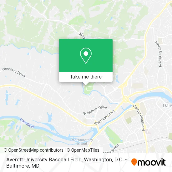 Averett University Baseball Field map