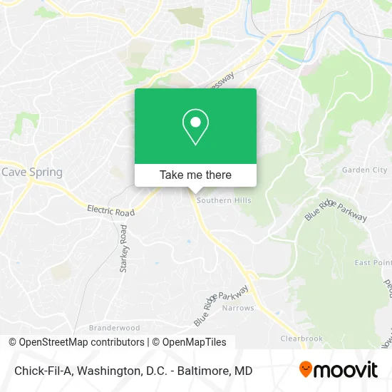 Chick-Fil-A map