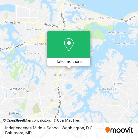 Independence Middle School map