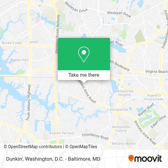 Dunkin' map
