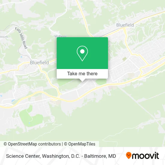 Science Center map