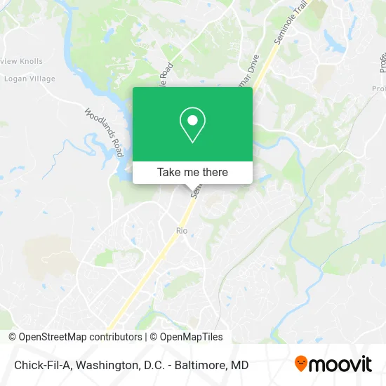 Chick-Fil-A map