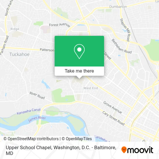 Upper School Chapel map