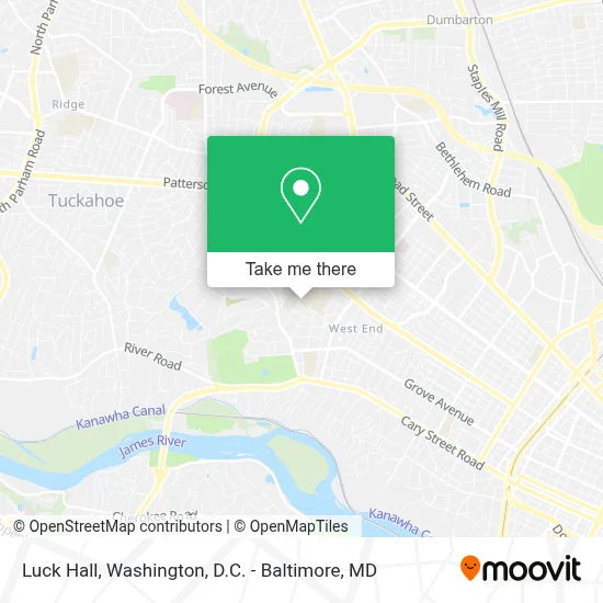 Luck Hall map
