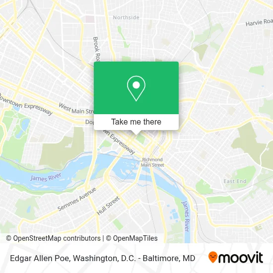 Edgar Allen Poe map