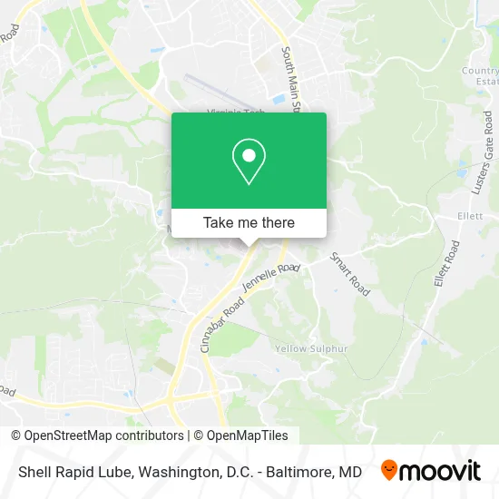 Shell Rapid Lube map