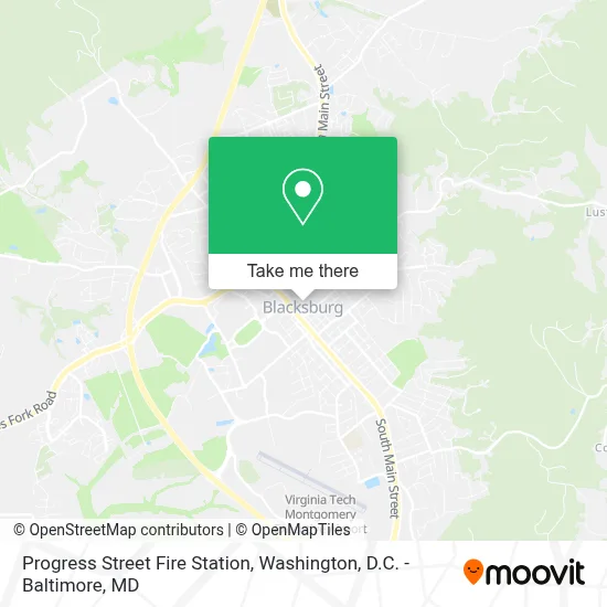 Progress Street Fire Station map