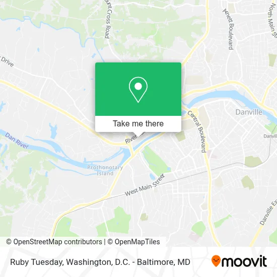 Ruby Tuesday map