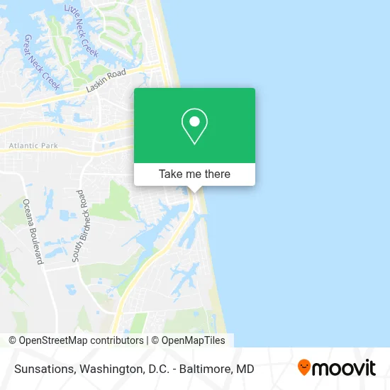 Sunsations map