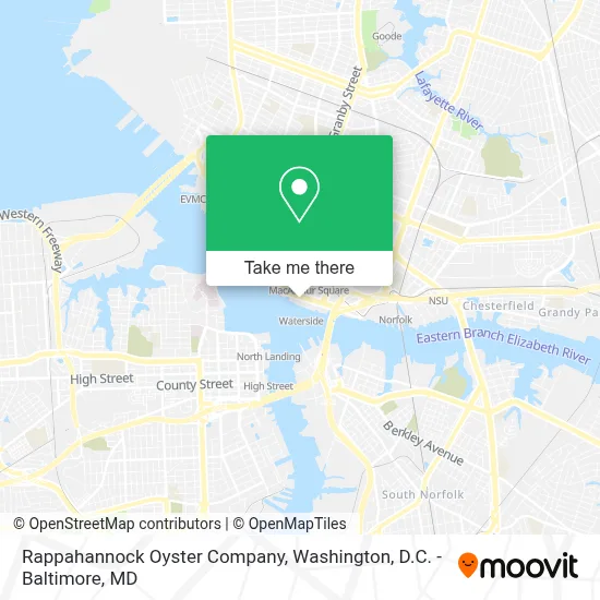 Rappahannock Oyster Company map