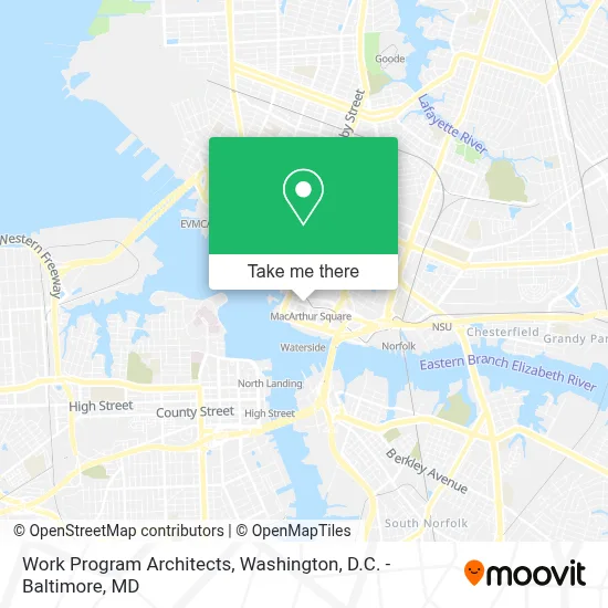 Work Program Architects map