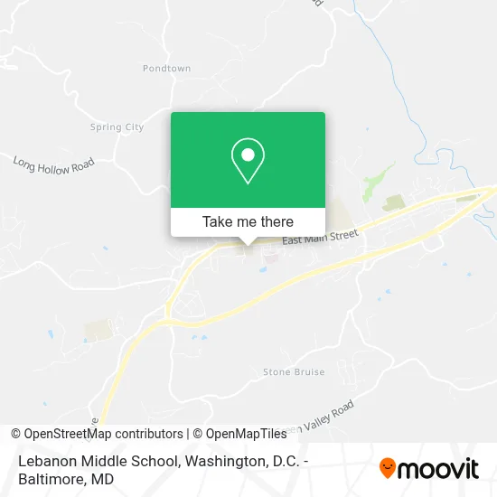 Lebanon Middle School map