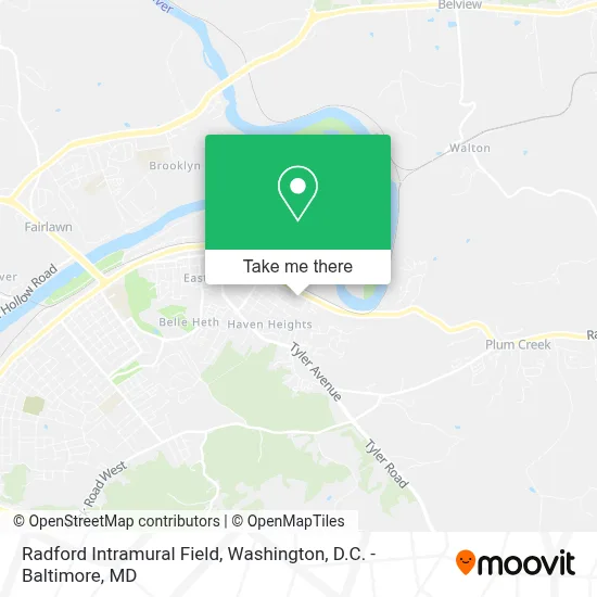 Radford Intramural Field map