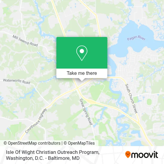 Isle Of Wight Christian Outreach Program map