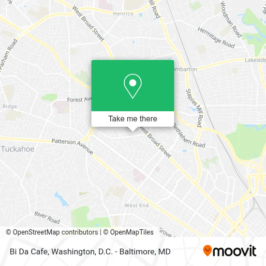 Bi Da Cafe map