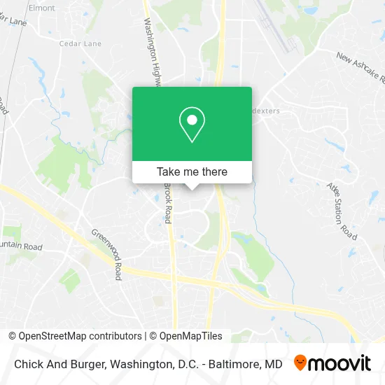 Chick And Burger map