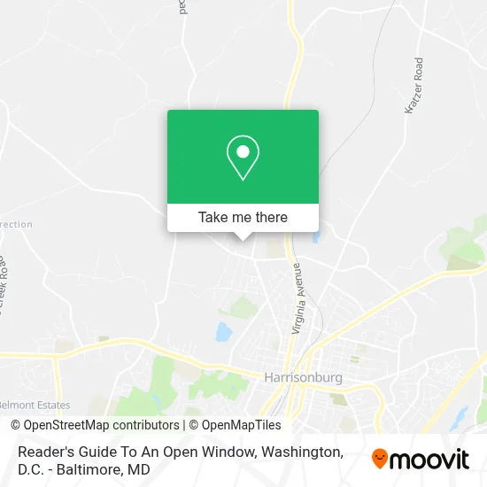 Mapa de Reader's Guide To An Open Window