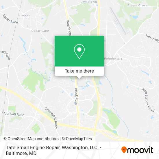 Tate Small Engine Repair map