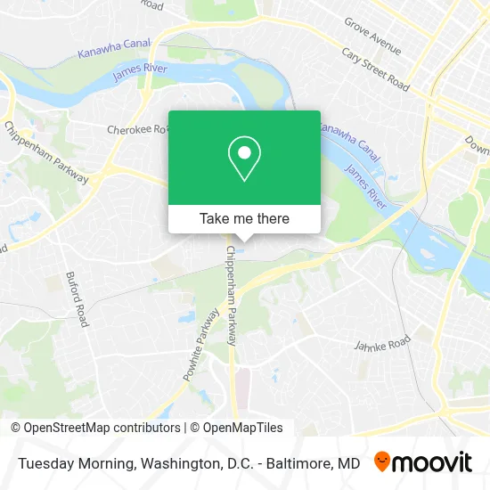 Tuesday Morning map
