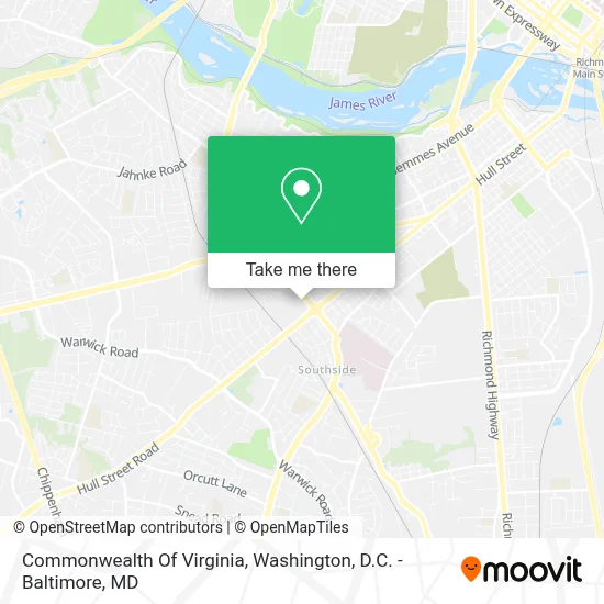 Commonwealth Of Virginia map