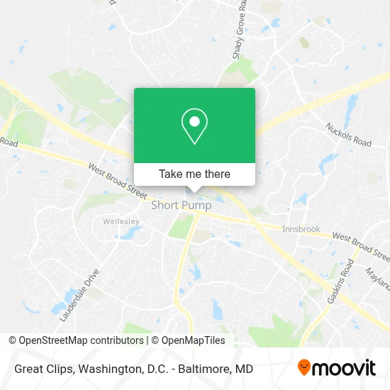 Great Clips map
