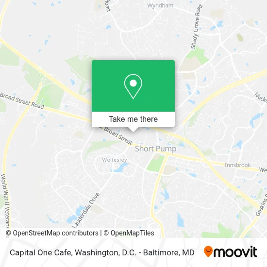 Capital One Cafe map
