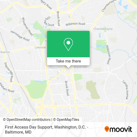 First Access Day Support map