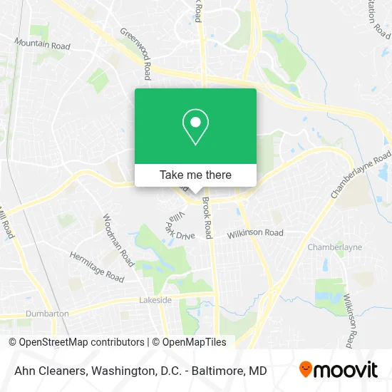 Ahn Cleaners map
