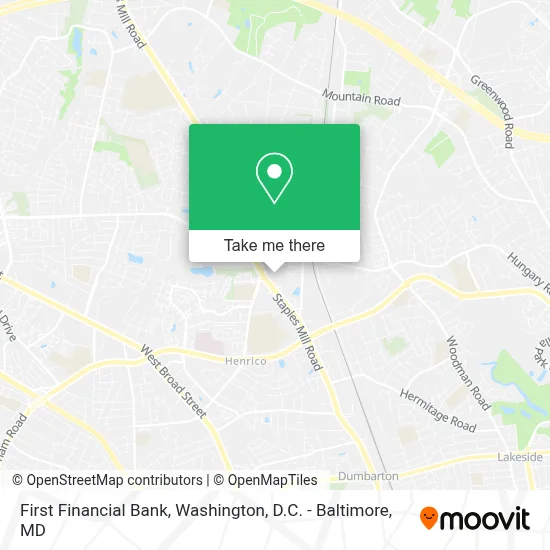 First Financial Bank map