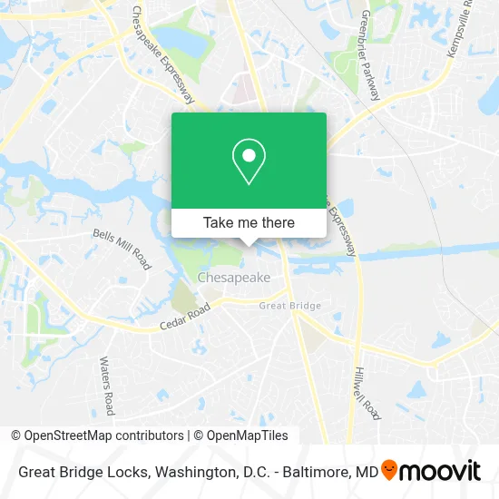 Great Bridge Locks map