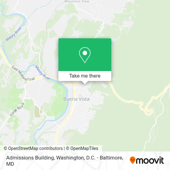 Admissions Building map