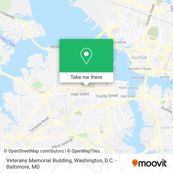 Veterans Memorial Building map