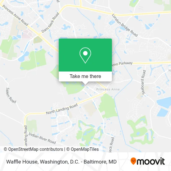 Waffle House map