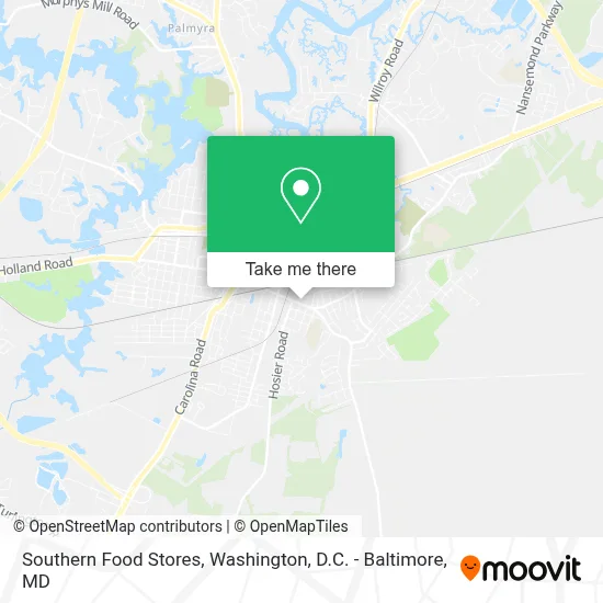 Southern Food Stores map
