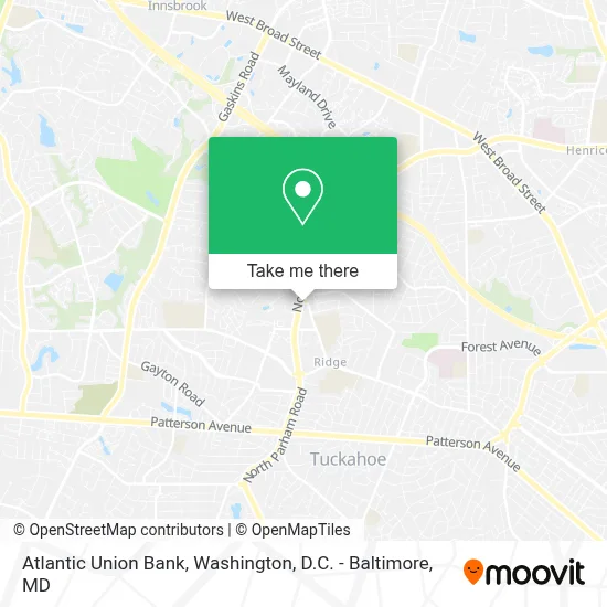 Atlantic Union Bank map