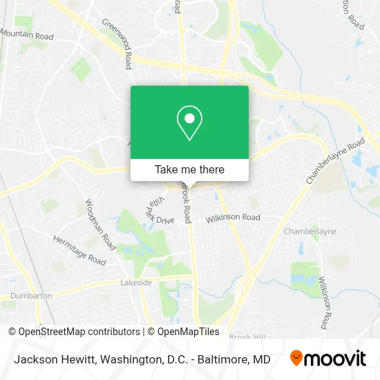 Jackson Hewitt map