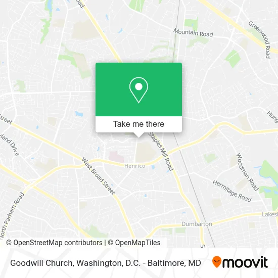 Goodwill Church map