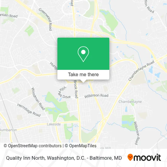Quality Inn North map