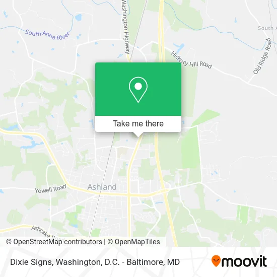 Dixie Signs map