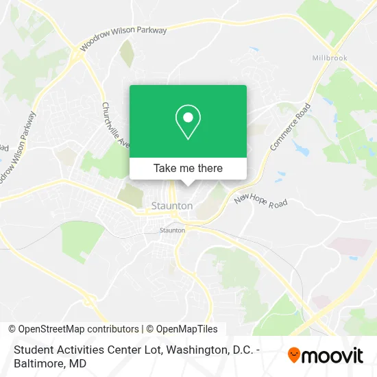 Student Activities Center Lot map