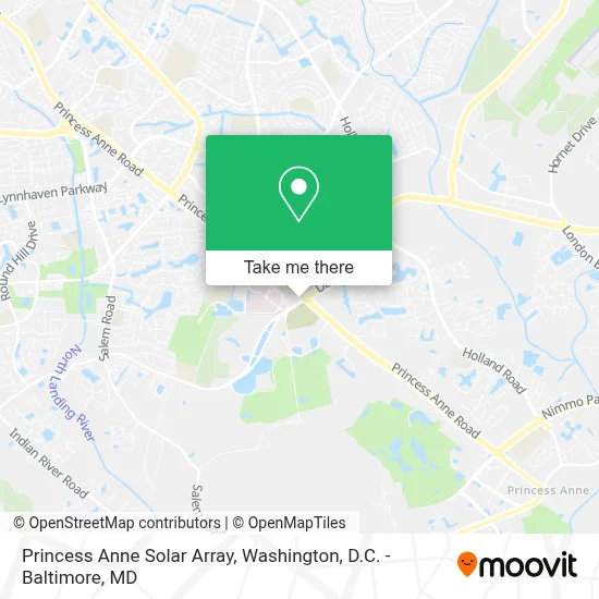 Princess Anne Solar Array map