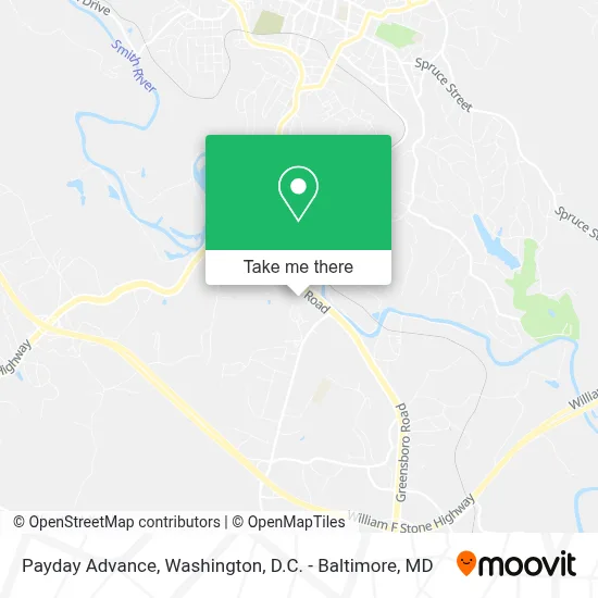 Payday Advance map