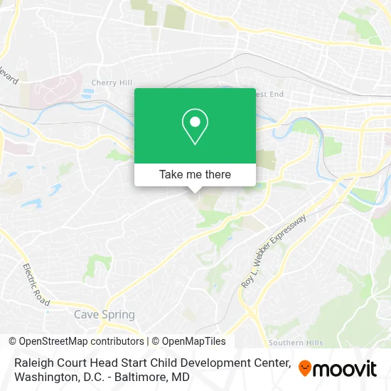 Raleigh Court Head Start Child Development Center map