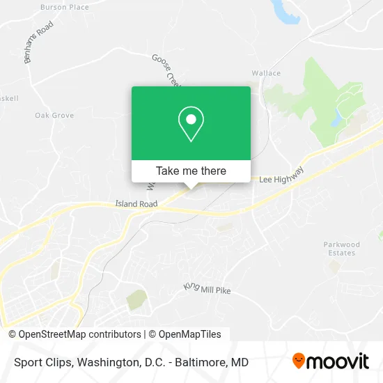 Sport Clips map