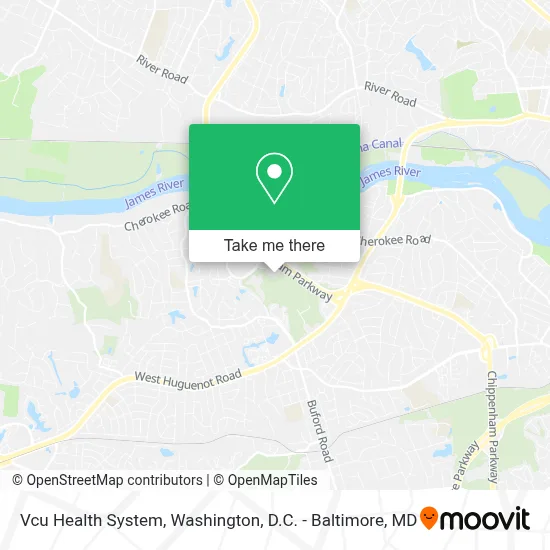 Vcu Health System map