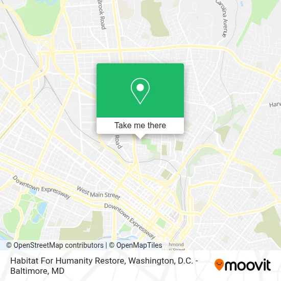 Habitat For Humanity Restore map