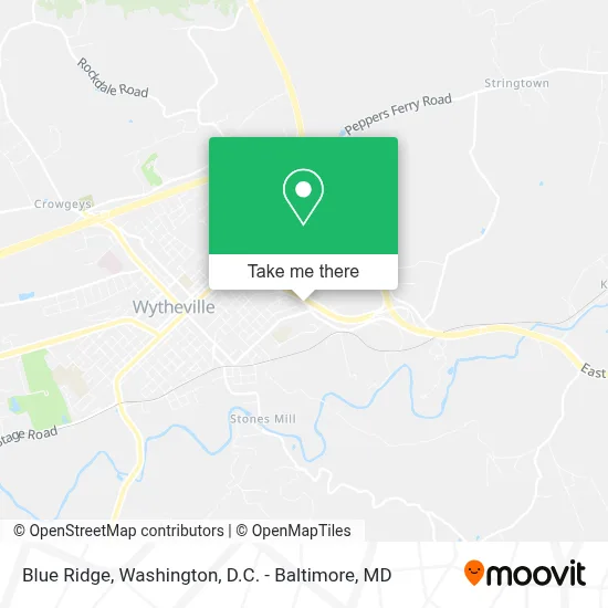 Blue Ridge map