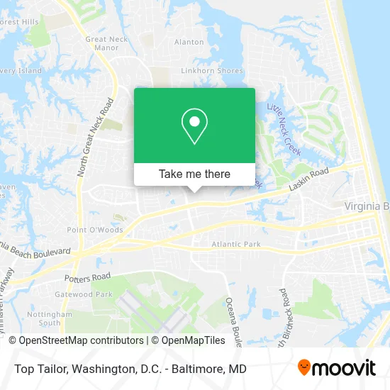Top Tailor map