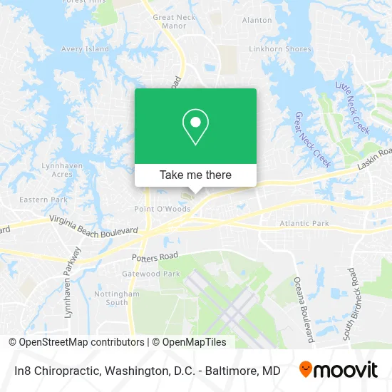 In8 Chiropractic map