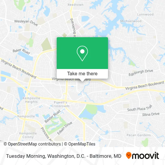 Tuesday Morning map